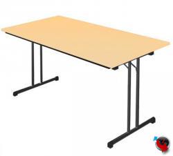 Klapptisch Ahorn 1600 x 800 mm-Gestell schwarz - Lieferzeit ca. 6-8 Wochen ! 