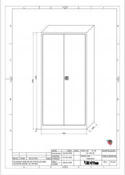 Stahl-Aktenschrank - Stahlschrank - 92 x 42  x 195 cm  in RAL 9006 alu silber - sofort lieferbar !!!