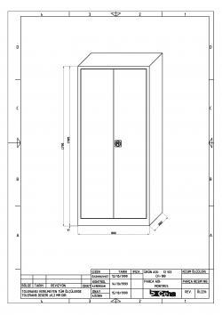 Stahlschrank, Stahl Aktenschrank - 4,5 Ordnerhöhen - 80 x 38 x 180 cm - Türen Anthrazit - der schöne Stahlschrank - sofort lieferbar !